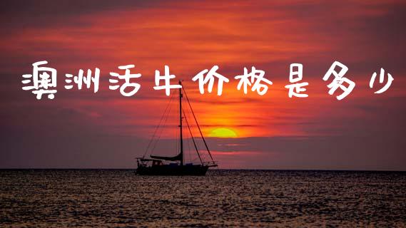 澳洲活牛价格是多少_https://m.fsyjjx.cn_期货保证金_第1张