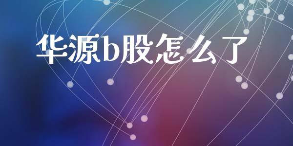 华源b股怎么了_https://m.fsyjjx.cn_期货如何开户_第1张