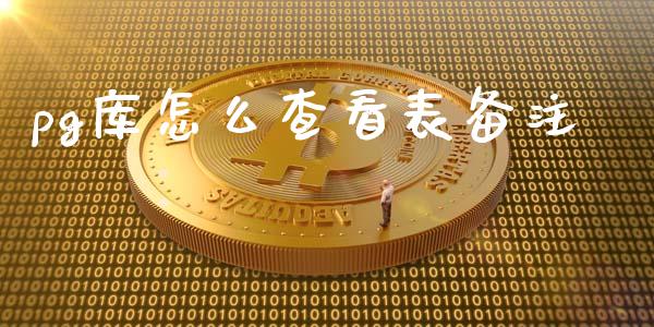 pg库怎么查看表备注_https://m.fsyjjx.cn_期货如何开户_第1张