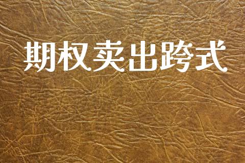 期权卖出跨式_https://m.fsyjjx.cn_期货保证金计算_第1张