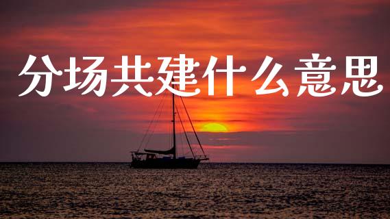 分场共建什么意思_https://m.fsyjjx.cn_期货如何开户_第1张