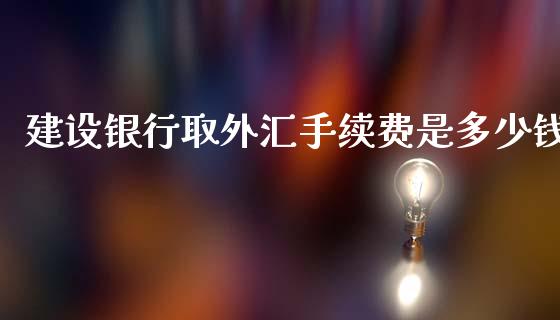 建设银行取外汇手续费是多少钱_https://m.fsyjjx.cn_股指期货保证金_第1张