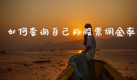 如何查询自己的股票佣金率_https://m.fsyjjx.cn_期货保证金计算_第1张