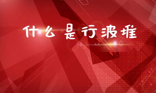 什么是行波堆_https://m.fsyjjx.cn_期货如何开户_第1张