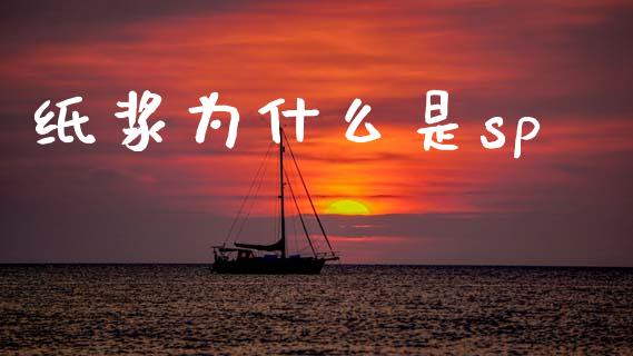 纸浆为什么是sp_https://m.fsyjjx.cn_期货如何开户_第1张