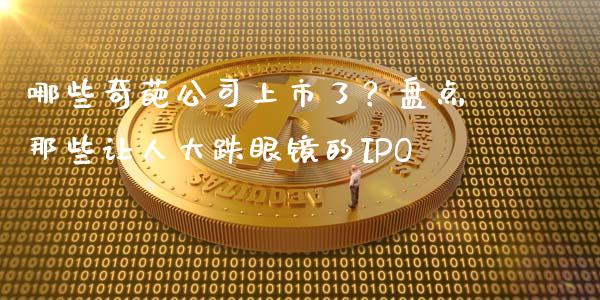 哪些奇葩公司上市了？盘点那些让人大跌眼镜的IPO_https://m.fsyjjx.cn_期货保证金计算_第1张