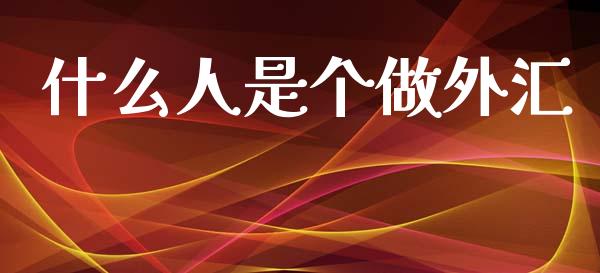 什么人是个做外汇_https://m.fsyjjx.cn_期货如何开户_第1张