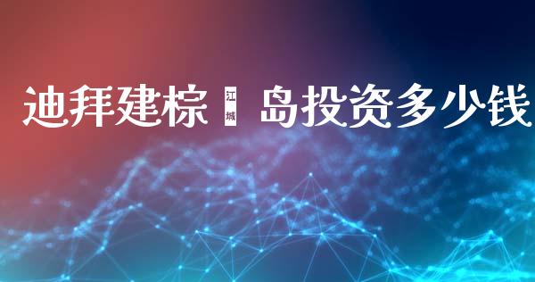 迪拜建棕榈岛投资多少钱_https://m.fsyjjx.cn_期货保证金_第1张