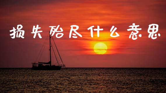 损失殆尽什么意思_https://m.fsyjjx.cn_期货保证金_第1张