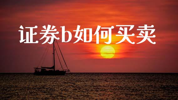 证券b如何买卖_https://m.fsyjjx.cn_期货保证金_第1张