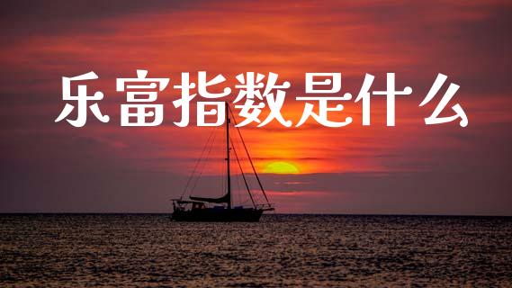 乐富指数是什么_https://m.fsyjjx.cn_期货如何开户_第1张
