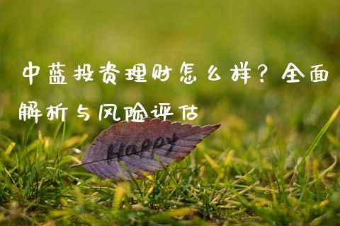中蓝投资理财怎么样？全面解析与风险评估_https://m.fsyjjx.cn_期货如何开户_第1张