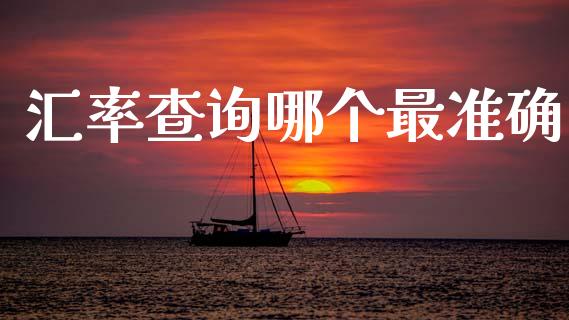 汇率查询哪个最准确_https://m.fsyjjx.cn_期货保证金计算_第1张
