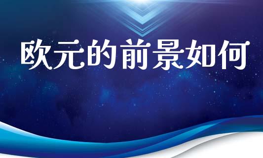 欧元的前景如何_https://m.fsyjjx.cn_期货保证金计算_第1张