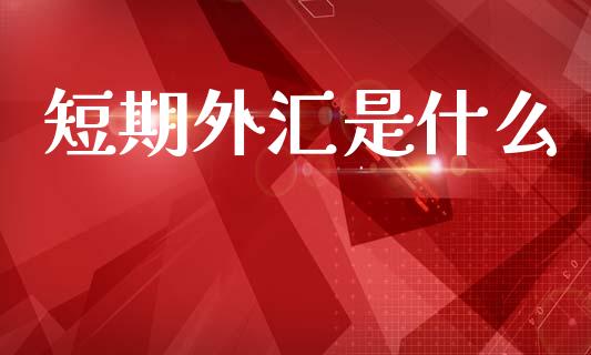 短期外汇是什么_https://m.fsyjjx.cn_股指期货保证金_第1张