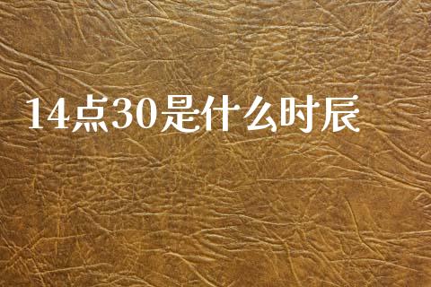 14点30是什么时辰_https://m.fsyjjx.cn_期货保证金_第1张