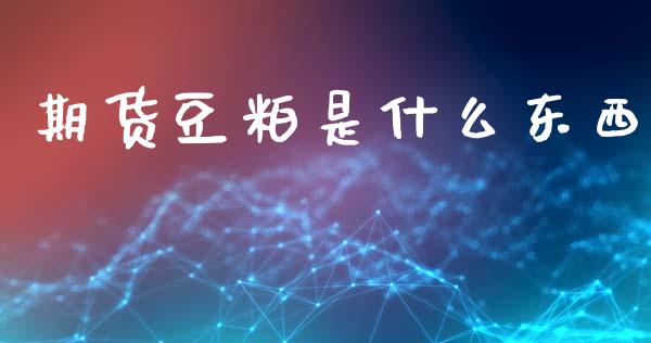 期货豆粕是什么东西_https://m.fsyjjx.cn_股指期货保证金_第1张