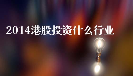 2014港股投资什么行业_https://m.fsyjjx.cn_期货保证金计算_第1张