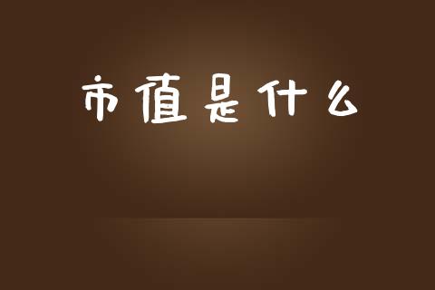 市值是什么_https://m.fsyjjx.cn_期货如何开户_第1张