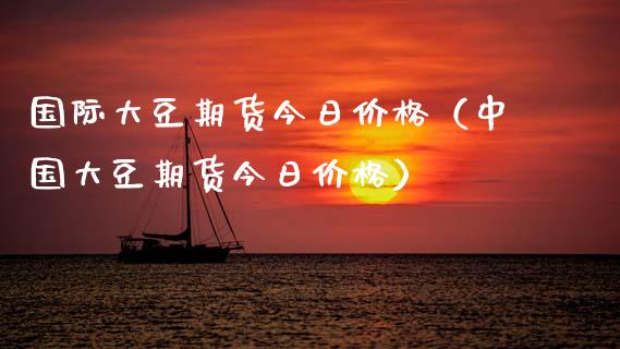 国际大豆期货今日价格（中国大豆期货今日价格）_https://m.fsyjjx.cn_股指期货保证金_第1张