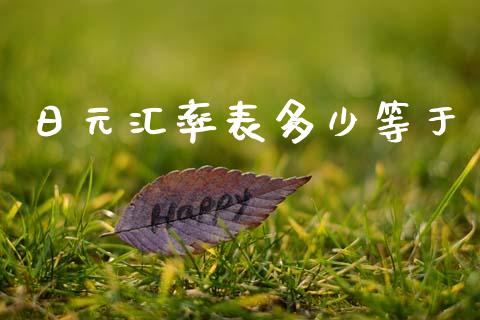 日元汇率表多少等于_https://m.fsyjjx.cn_期货保证金_第1张