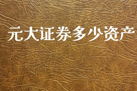 元大证券多少资产_https://m.fsyjjx.cn_期货保证金_第1张