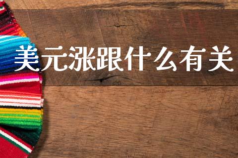 美元涨跟什么有关_https://m.fsyjjx.cn_期货保证金_第1张