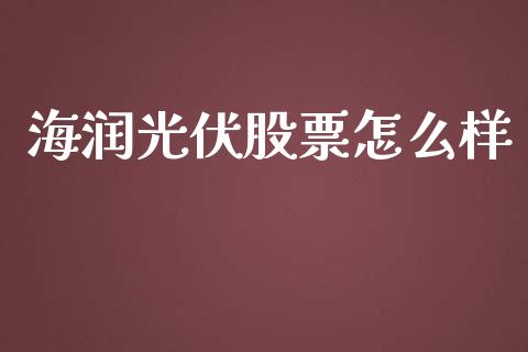 海润光伏股票怎么样_https://m.fsyjjx.cn_期货如何开户_第1张