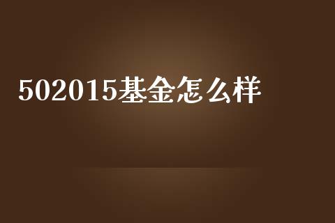 502015基金怎么样_https://m.fsyjjx.cn_期货保证金_第1张