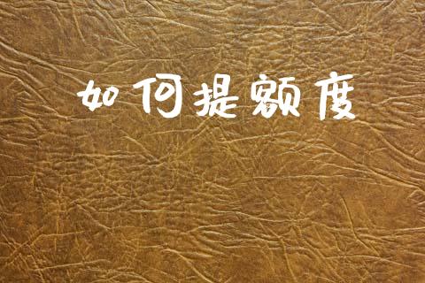 如何提额度_https://m.fsyjjx.cn_股指期货保证金_第1张