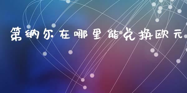 第纳尔在哪里能兑换欧元_https://m.fsyjjx.cn_期货保证金计算_第1张