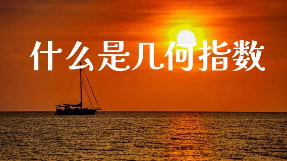 什么是几何指数_https://m.fsyjjx.cn_期货保证金_第1张