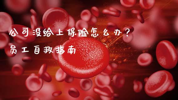 公司没给上保险怎么办？ 员工自救指南_https://m.fsyjjx.cn_期货保证金_第1张