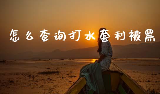 怎么查询打水套利被黑_https://m.fsyjjx.cn_期货保证金_第1张