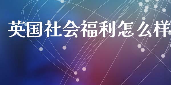 英国社会福利怎么样_https://m.fsyjjx.cn_期货保证金计算_第1张