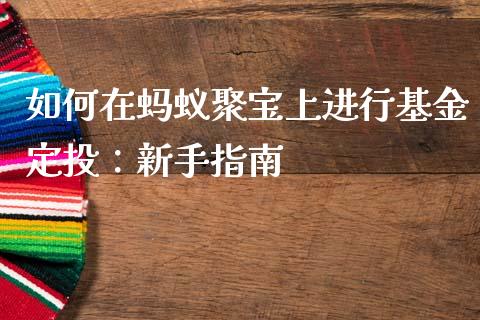 如何在蚂蚁聚宝上进行基金定投：新手指南_https://m.fsyjjx.cn_期货保证金计算_第1张