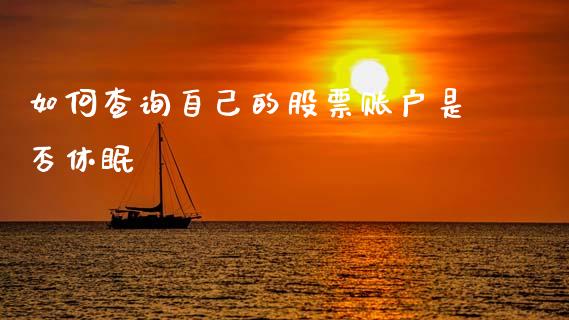 如何查询自己的股票账户是否休眠_https://m.fsyjjx.cn_期货如何开户_第1张