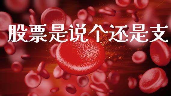 股票是说个还是支_https://m.fsyjjx.cn_期货保证金_第1张