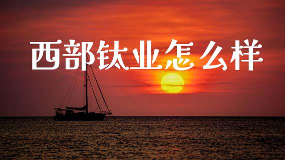 西部钛业怎么样_https://m.fsyjjx.cn_期货保证金计算_第1张