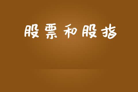 股票和股指_https://m.fsyjjx.cn_股指期货保证金_第1张