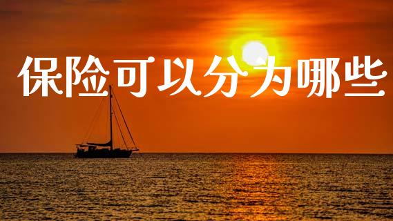 保险可以分为哪些_https://m.fsyjjx.cn_期货保证金_第1张
