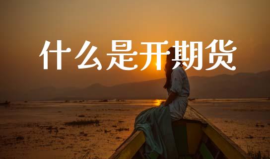 什么是开期货_https://m.fsyjjx.cn_期货保证金_第1张