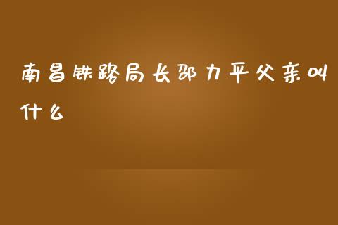 南昌铁路局长邵力平父亲叫什么_https://m.fsyjjx.cn_期货保证金计算_第1张