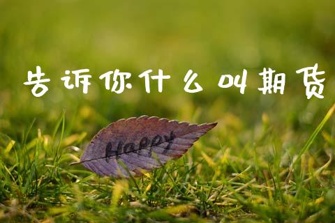 告诉你什么叫期货_https://m.fsyjjx.cn_股指期货保证金_第1张