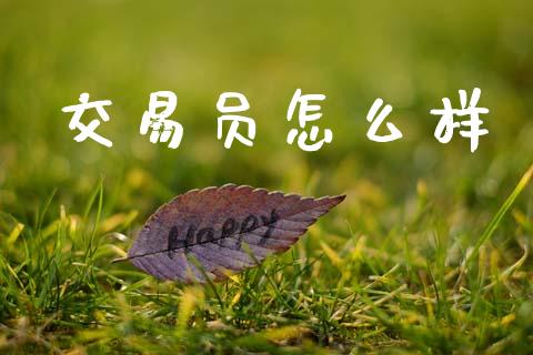 交易员怎么样_期货保证金计算_第1张_期货如何开户_期货保证金_期货保证金计算_股指期货保证金 交易员怎么样_https://m.fsyjjx.cn_期货保证金计算_第1张