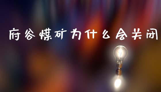 府谷煤矿为什么会关闭_https://m.fsyjjx.cn_期货如何开户_第1张