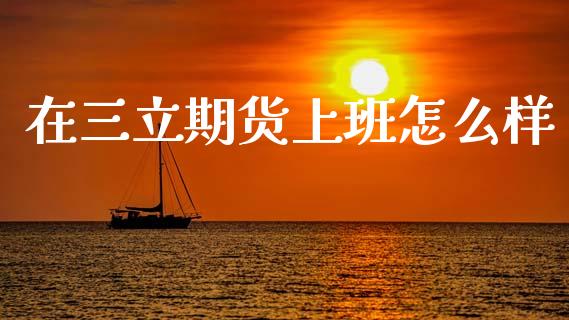 在三立期货上班怎么样_https://m.fsyjjx.cn_期货保证金计算_第1张