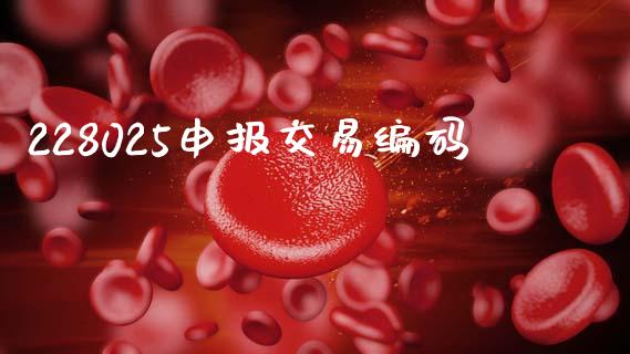 228025申报交易编码_https://m.fsyjjx.cn_期货保证金计算_第1张