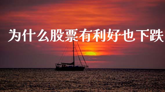 为什么股票有利好也下跌_https://m.fsyjjx.cn_期货保证金计算_第1张