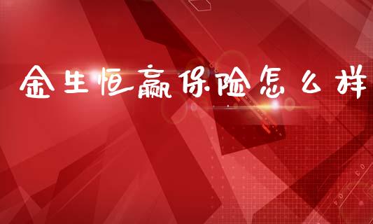 金生恒赢保险怎么样_https://m.fsyjjx.cn_期货保证金_第1张